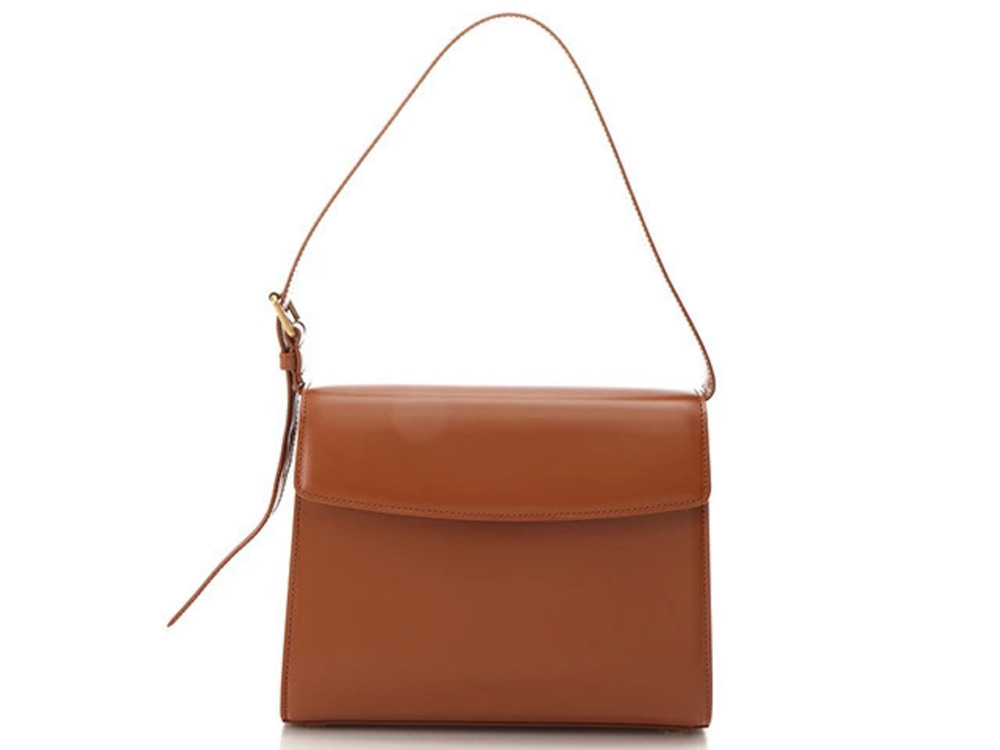 Balenciaga Ghost Bag Brown Shiny Calf Leather